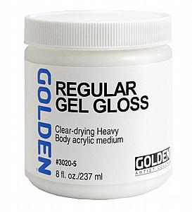 REGULAR GEL GLOSS- מדיום מבריק להארכת ועיבוי צבעים 237 מ"ל | GOLDEN REGULAR GEL GLOSS- מדיום מבריק להארכת ועיבוי צבעים 237 מ"ל | GOLDEN