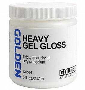 HEAVY GEL GLOSS- מדיום מבריק לעיבוי צבעים והגברת סמיכות 237 מ"ל | GOLDEN HEAVY GEL GLOSS- מדיום מבריק לעיבוי צבעים והגברת סמיכות 237 מ"ל | GOLDEN