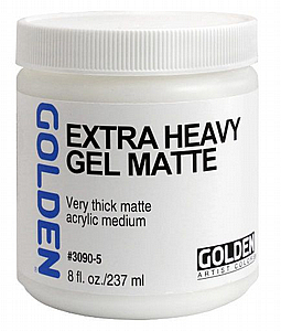 EXTRA HEAVY GEL MATTE - מדיום מאט לעיבוי צבעים והגברת סמיכות מאסיביים 237 מ"ל | GOLDEN EXTRA HEAVY GEL MATTE - מדיום מאט לעיבוי צבעים והגברת סמיכות מאסיביים 237 מ"ל | GOLDEN