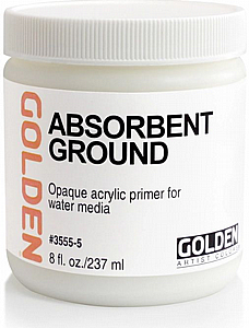 ABSORBENT GROUND- מדיום אקרילי נוזלי 237 מ"ל | GOLDEN ABSORBENT GROUND- מדיום אקרילי נוזלי 237 מ"ל | GOLDEN