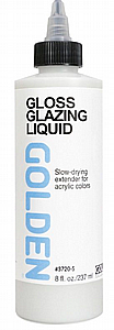 GLOSS GLAZING LIQUID- מדיום מבריק לזיגוג 237 מ"ל | GOLDEN GLOSS GLAZING LIQUID- מדיום מבריק לזיגוג 237 מ"ל | GOLDEN