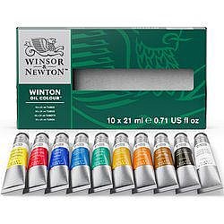 סט צבעי שמן WINTON 10 גוונים 21 מ"ל | Winsor & Newton סט צבעי שמן WINTON 10 גוונים 21 מ"ל | Winsor & Newton