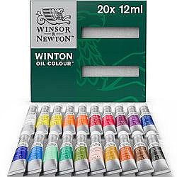 סט צבע שמן WINTON 20 גוונים 12 מ"ל | WINSOR & NEWTON סט צבע שמן WINTON 20 גוונים 12 מ"ל | WINSOR & NEWTON