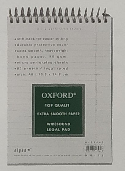 ���� ����� ��� A6 OXFORD