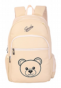 תיק גב אורטופדי 4 תאים שמנת דובי תיק גב אורטופדי 4 תאים שמנת דובי