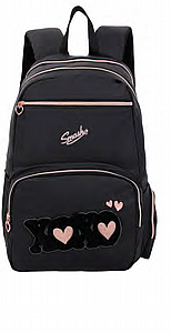 תיק זרוק אורטופדי 4 תא שחור XOXO פרווה שחורה תיק זרוק אורטופדי 4 תא שחור XOXO פרווה שחורה