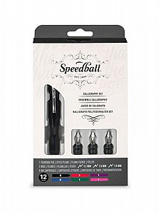 סט עטים נובעים לקליגרפיה 12 חלקים | SPEEDBALL סט עטים נובעים לקליגרפיה 12 חלקים | SPEEDBALL