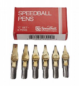 סט ציפורני קליגרפיה סדרת SPEEDBALL | C סט ציפורני קליגרפיה סדרת SPEEDBALL | C