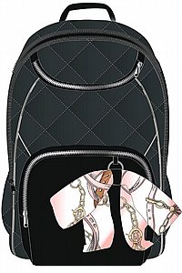 תיק+קלמר קווילט סרט שחור Groopy תיק+קלמר קווילט סרט שחור Groopy