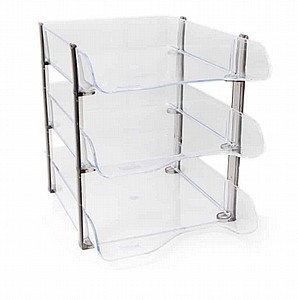 סט 3 מגשי פלסטיק שקוף סט 3 מגשי פלסטיק שקוף