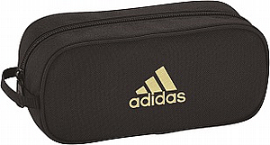 קלמר אדידס שחור לוגו זהב 2 תאים קלמר אדידס שחור לוגו זהב 2 תאים