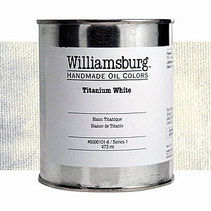 צבע שמן TITANIUM WHITE 473 מ"ל | WILLIAMSBURG צבע שמן TITANIUM WHITE 473 מ"ל | WILLIAMSBURG