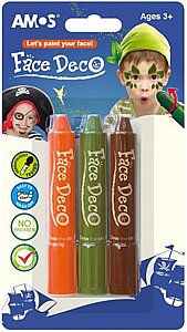 סט 3 עפרונות איפור | AMOS סט 3 עפרונות איפור | AMOS