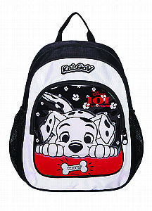 תיק גן דגם "נועם" - דלמטים - שחורלבן | KAL GAV תיק גן דגם "נועם" - דלמטים - שחורלבן | KAL GAV