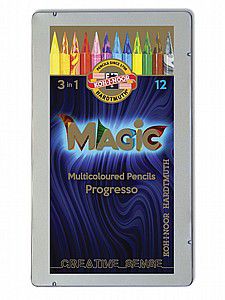 סט עפרונות MAGIC צבעוניים ללא עץ 12 גוונים סט עפרונות MAGIC צבעוניים ללא עץ 12 גוונים
