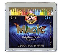 סט עפרונות MAGIC צבעוניים ללא עץ 24 גוונים סט עפרונות MAGIC צבעוניים ללא עץ 24 גוונים