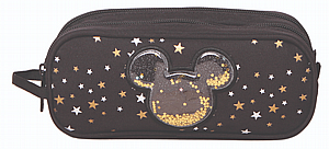 קלמר שני תאים מיקי מאוס שחור כוכבים קלמר שני תאים מיקי מאוס שחור כוכבים