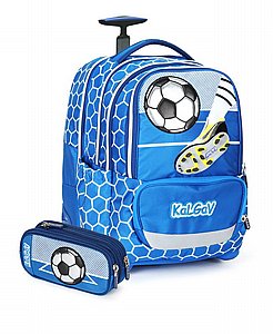 ITrolly+קלמר Soccer Game כחול | קל גב ITrolly+קלמר Soccer Game כחול | קל גב