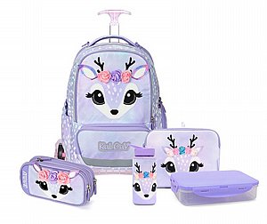 סט T.Schoolbag DEER לילך | קל גב סט T.Schoolbag DEER לילך | קל גב