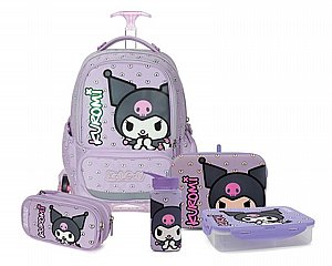 סט T.Schoolbag Kuromi סגול | קל גב סט T.Schoolbag Kuromi סגול | קל גב