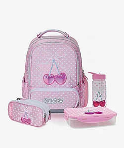 סט T.Schoolbag Cherry ורוד בהיר | קל גב סט T.Schoolbag Cherry ורוד בהיר | קל גב