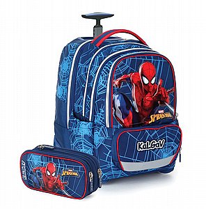 ITrolly+קלמר Spiderman כחול | קל גב ITrolly+קלמר Spiderman כחול | קל גב