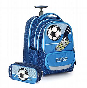ITrolly+קלמר Soccer Game כחול | קל גב ITrolly+קלמר Soccer Game כחול | קל גב