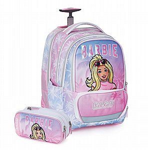 ITrolly+קלמר Barbie ורוד/הוואי ITrolly+קלמר Barbie ורוד/הוואי