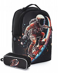 תיק+קלמר XD Astronaut שחור | קל גב תיק+קלמר XD Astronaut שחור | קל גב