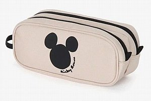 קלמר Disney Palm Mickey שני תאים בז' | קל גב קלמר Disney Palm Mickey שני תאים בז' | קל גב
