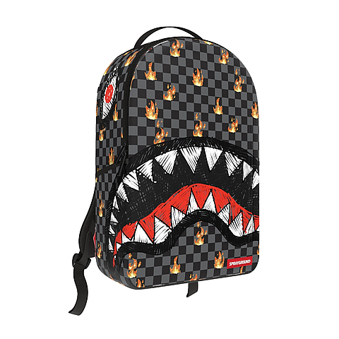 ��� ����������� SPRAYGROUND | SCRIBBLE FIRE CHECK BACKPACK