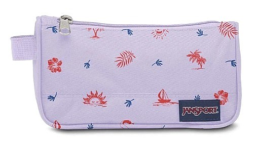 קלמר MEDIUM תא אחד -  סגול\צורות | JANSPORT