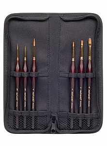 סט 6 מכחולי קולינסקי + נרתיק סט 6 מכחולי קולינסקי + נרתיק