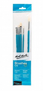 סט מכחולי שמן 6 יח' סט מכחולי שמן 6 יח'