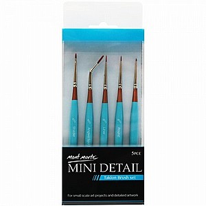 סט מכחולים דקים 5 יח' סט מכחולים דקים 5 יח'