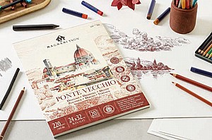 בלוק PONTE VECCHIO DRAWING - 24X32 220 גרם 20 דפים | MANGANI בלוק PONTE VECCHIO DRAWING - 24X32 220 גרם 20 דפים | MANGANI