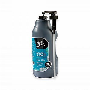 אקריליק סטודיו 2 ליטר MONT MARTE Black אקריליק סטודיו 2 ליטר MONT MARTE Black