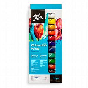 סט 12 צבעי מים 12 מ"ל סט 12 צבעי מים 12 מ"ל