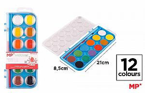 צבעי מים 12 גוונים | MP צבעי מים 12 גוונים | MP