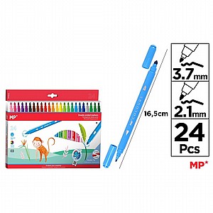סט טושים דו צדדיים 24 גוונים | MP סט טושים דו צדדיים 24 גוונים | MP
